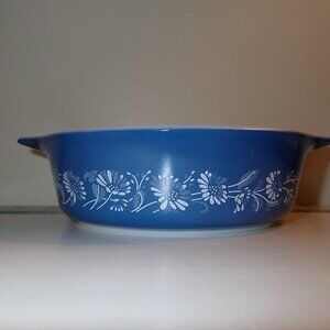 Pyrex Colonial Mist blue casserole dish 471 -B